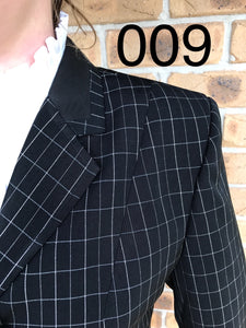 Clearance Black & White Check Show Hunter Jacket Adults (009)