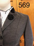 Grey (Dark)  Show Hunter Jacket With (569) Black Trims