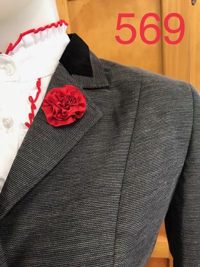 Grey (Dark)  Show Hunter Jacket With (569) Black Trims