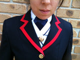 Leading Rein Or Led Or Open Navy & Red Trim  Jacket Adults (156)