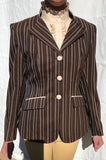 Clearance Brown & Cream Stunning Show Hunter Jacket Adults Sizes: 8 ONLY (188)