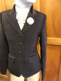 Chocolate Brown & Cream Stripe with Brown Trims Childs Show Hunter (598)