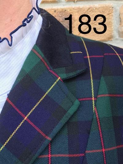 Navy, Green, Black, Red & Yellow Check Show Hunter Jacket Adults (183)