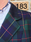 Navy, Green, Black, Red & Yellow Check Show Hunter Jacket Adults (183)