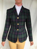 Navy, Green, Black, Red & Yellow Check Show Hunter Jacket Adults (183)