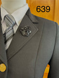 Black Open/ Dressage Jacket with Velvet Collar Adults (639)