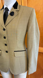 Mustard (Light) Faint Check With Black Trims Show Hunter Jacket Adults (642)