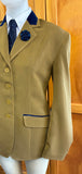 Mustard Self Stripe Navy Trims Show Hunter Jacket Adults (648)