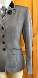 Grey Self Stripe Adults Show Hunter Jacket Adults Sizes 12 & 14 Only (640)