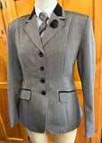 Grey Self Stripe Adults Show Hunter Jacket Adults Sizes 12 & 14 Only (640)