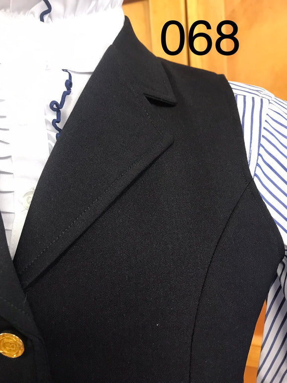 Hrcav Navy Longline Vests (068) With No Trims On The Collar Just Plain Navy ADULTS SIZE 8