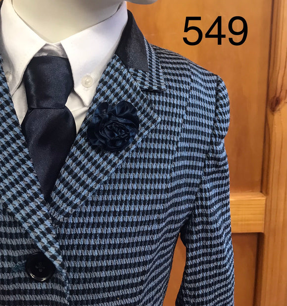 Navy and Light Blue with Navy Trim Childs Show Hunter Jacket (549)