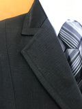 Black Self Check with Black Trim Adults Open/Dressage Jacket (638)