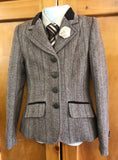 Brown & Cream Fishbone Pattern with Brown Trims Childs Show Hunter (599)