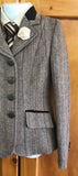 Brown & Cream Fishbone Pattern with Brown Trims Childs Show Hunter (599)