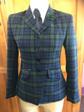 Navy Blue, Green & Black Navy Velvet Trims (632) Adults Show Hunter Jacket