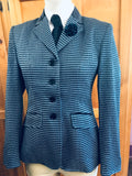 Pale Blue & Navy Check Wool Blend Adults Show Hunter Jacket (633)