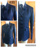 Navy, Ink Navy & Fine Black Check Adults Show Hunter Jacket (635)