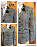 Grey & Black with Black Trim Adults Show Hunter Jacket (638)