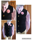 Clearance Special Set Pale Pink & Navy Childs 12 ONLY (077)