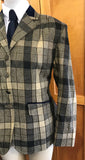 Beige, Brown and Cream Check (612) Adults Show Hunter Jacket