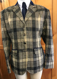 Beige, Brown and Cream Check (612) Adults Show Hunter Jacket