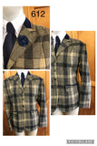 Beige, Brown and Cream Check (612) Adults Show Hunter Jacket