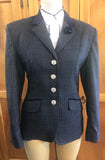 Bluey Grey, Cream & Navy Check (579) Stunning New Hunter Jacket