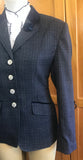 Bluey Grey, Cream & Navy Check (579) Stunning New Hunter Jacket