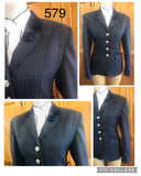 Bluey Grey, Cream & Navy Check (579) Stunning New Hunter Jacket