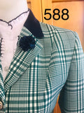 Green & White Check Lightweight  (588) Stunning New Hunter Jacket