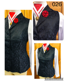 Navy Paisley Hrcav Adults Longline Vest (026) Adults Size 10 Only