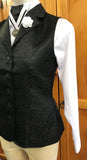Black Paisley Hrcav Adults Longline Vest (162)