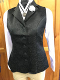 Black Paisley Hrcav Adults Longline Vest (162)