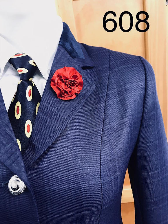 Stunning NEW Navy Check Show Hunter Or Open Jacket (608) Adults