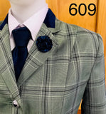 Mint With Cream, Black And The Faintest Pink Check (609) Adults Show Hunter Jacket