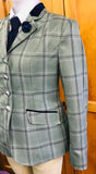 Mint With Cream, Black And The Faintest Pink Check (609) Adults Show Hunter Jacket