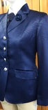 Navy Self Patterned Adults Show Hunter/Dressage Jacket (610)