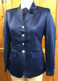 Navy Self Patterned Adults Show Hunter/Dressage Jacket (610)