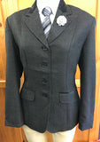 Black Jacket With White Speckle & Black Trims (614) Adults Show Hunter Jacket