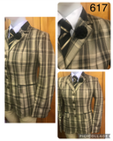 Beige And Black Check With Black Trims (617) Adults Show Hunter Jacket