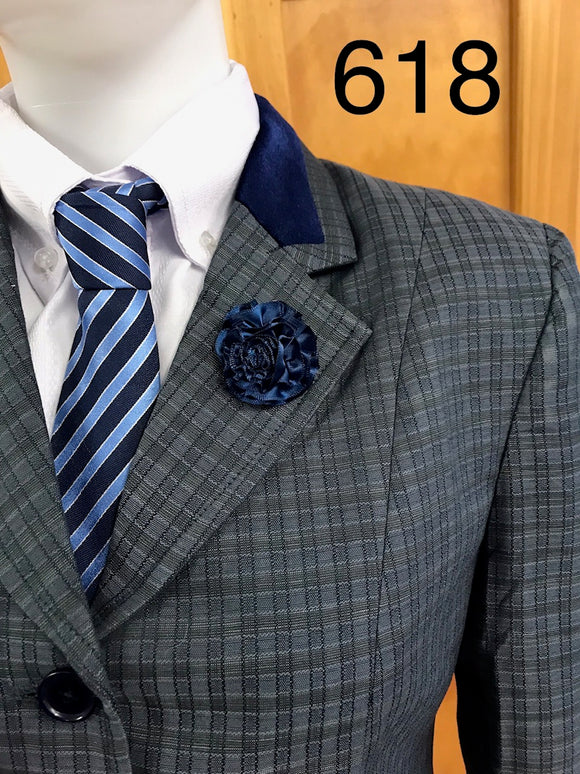 Grey And Darker Grey Check (618) Adults Show Hunter Jacket
