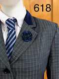 Grey And Darker Grey Check (618) Adults Show Hunter Jacket