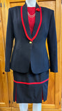 Leading Rein/ Led Class Stunning Navy & Red Adults Size 12 Jacket (495)