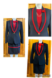 Leading Rein/ Led Class Stunning Navy & Red Adults Size 12 Jacket (495)