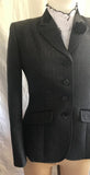 Black & Grey Gorgeous Tweed  Check Show Hunter Jacket Adults Size 8 Only (520)