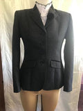 Black & Grey Gorgeous Tweed  Check Show Hunter Jacket Adults Size 8 Only (520)