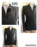 Black & Grey Gorgeous Tweed  Check Show Hunter Jacket Adults Size 8 Only (520)