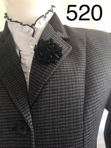 Black & Grey Gorgeous Tweed  Check Show Hunter Jacket Adults Size 8 Only (520)