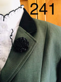 Olive Show Hunter Jacket With Black Trims Adults (241)